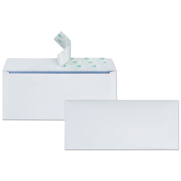 Redi-Strip Security Tinted Envelope, #10, Commercial Flap, Redi-Strip Heat-Resistant Closure, 4.13 x 9.5, White, 500/Box - Image 2