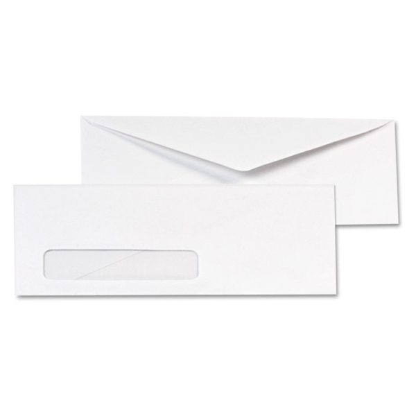 Invoice-Format Address-Window Envelope, #10, Commercial Flap, Gummed Closure, 4.13 x 9.5, White, 500/Box - Image 2