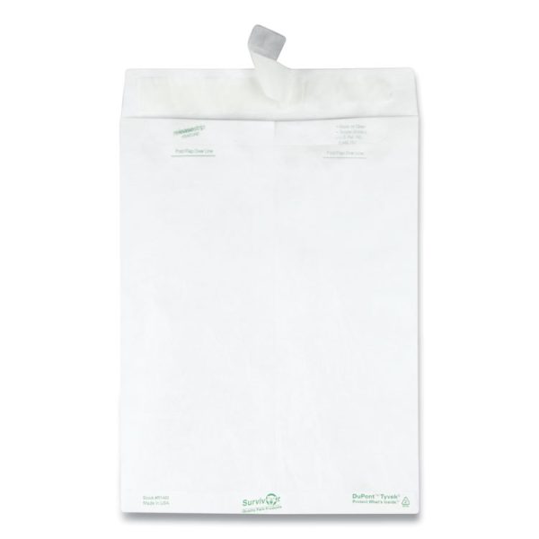 Lightweight 14 lb Tyvek Catalog Mailers, #10 1/2, Square Flap, Redi-Strip Adhesive Closure, 9 x 12, White, 100/Box - Image 2