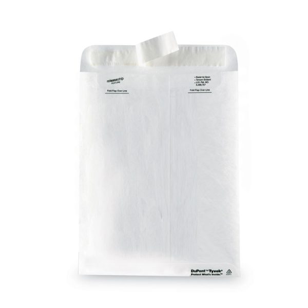 Lightweight 14 lb Tyvek Catalog Mailers, #10 1/2, Square Flap, Redi-Strip Adhesive Closure, 9 x 12, White, 50/Box - Image 3