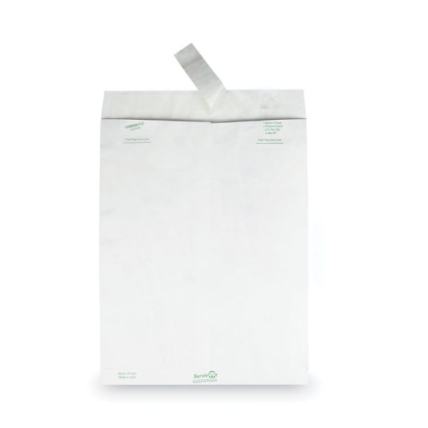 Lightweight 14 lb Tyvek Catalog Mailers, #13 1/2, Square Flap, Redi-Strip Adhesive Closure, 10 x 13, White, 50/Box - Image 3