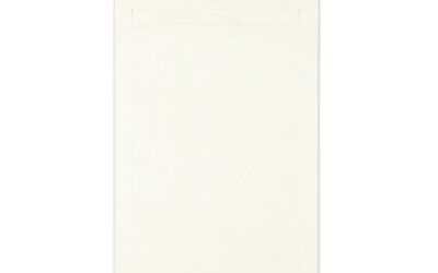 Heavyweight 18lb Tyvek Open End Expansion Mailers, #15 1/2, Cheese Blade Flap, Redi-Strip Closure, 12 x 16, White, 100/Carton