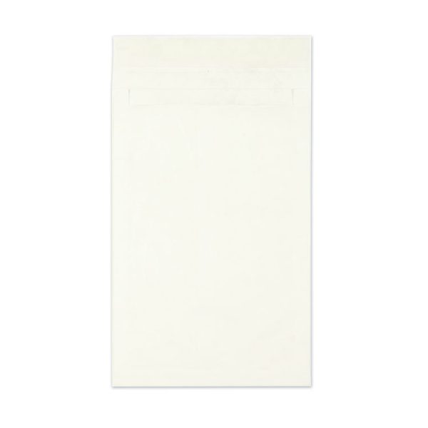 Heavyweight 18lb Tyvek Open End Expansion Mailers, #15 1/2, Cheese Blade Flap, Redi-Strip Closure, 12 x 16, White, 100/Carton