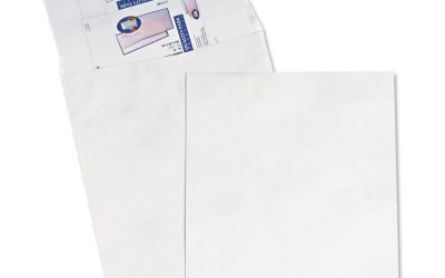 Heavyweight 18 lb Tyvek Catalog Mailers, Square Flap, Redi-Strip Adhesive Closure, 14.25 x 20, White, 25/Box