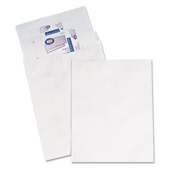 Heavyweight 18 lb Tyvek Catalog Mailers, Square Flap, Redi-Strip Adhesive Closure, 14.25 x 20, White, 25/Box