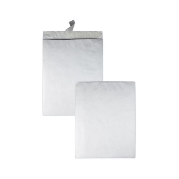 Heavyweight 18 lb Tyvek Catalog Mailers, Square Flap, Redi-Strip Adhesive Closure, 18 x 23, White, 25/Box