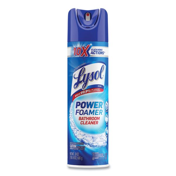 Power Foam Bathroom Cleaner, 24 Oz Aerosol Spray, 12/carton - Image 2