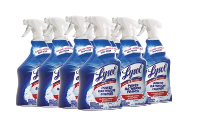 Disinfectant Power Bathroom Foamer, Liquid, Unscented, 32 oz Spray Bottle, 12/Carton