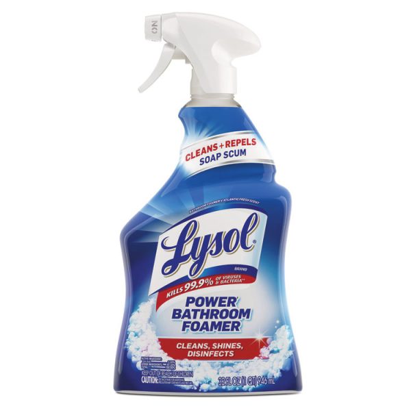 Disinfectant Power Bathroom Foamer, Liquid, Unscented, 32 oz Spray Bottle, 12/Carton - Image 2