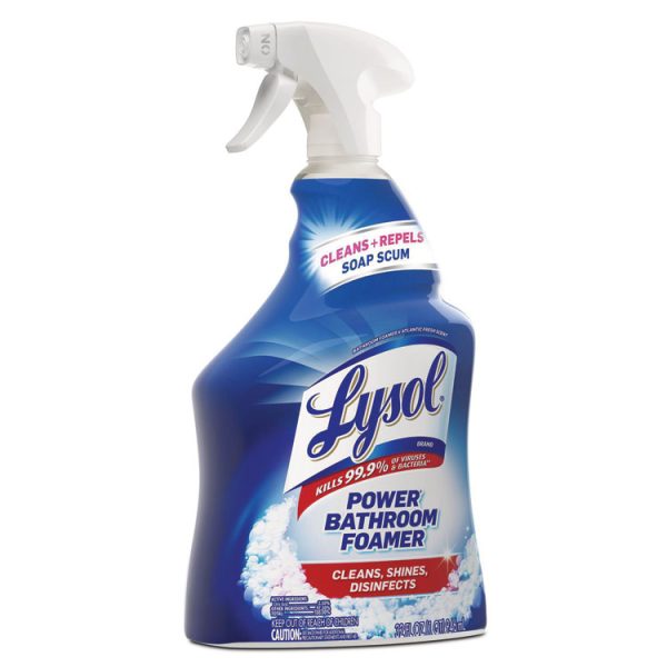 Disinfectant Power Bathroom Foamer, Liquid, Unscented, 32 oz Spray Bottle, 12/Carton - Image 3