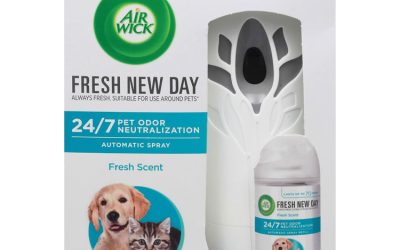 Pet Odor Neutralization Automatic Spray Starter Kit, 6 x 2.25 x 7.75, White/Gray, 4/Carton