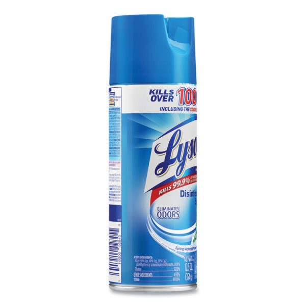 Disinfectant Spray, Spring Waterfall, Liquid, 12.5 Oz Aerosol Spray, 12/carton - Image 4