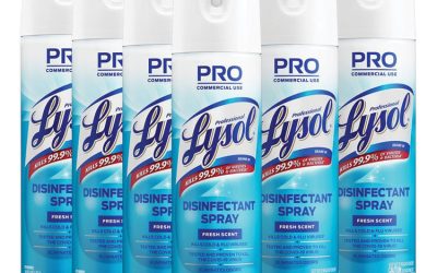 Disinfectant Spray, Fresh Scent, 19 Oz Aerosol Spray, 12/carton