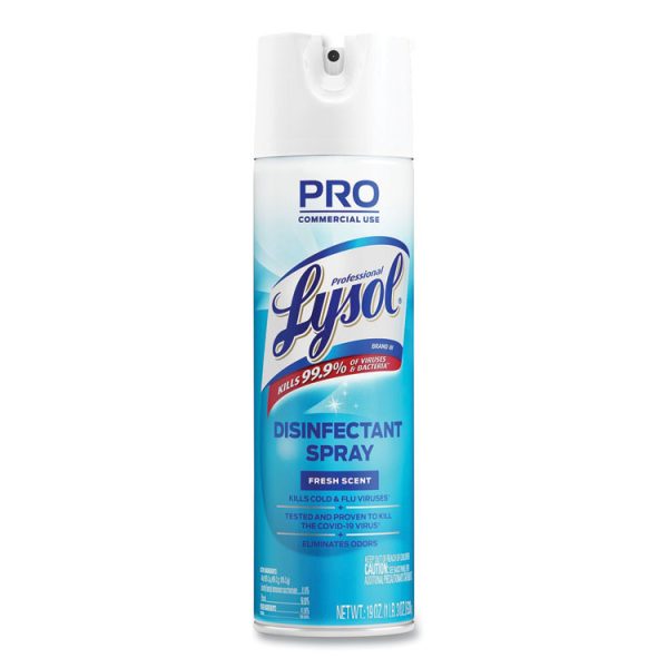 Disinfectant Spray, Fresh Scent, 19 Oz Aerosol Spray, 12/carton - Image 2
