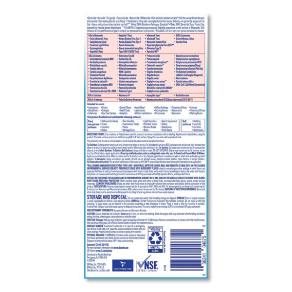 Disinfectant Spray, Fresh Scent, 19 Oz Aerosol Spray, 12/carton - Image 5