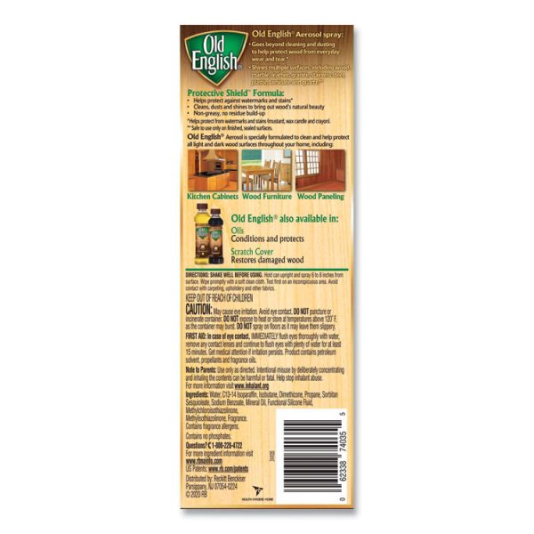 Furniture Polish, Fresh Lemon Scent, 12.5 Oz Aerosol Spray, 12/carton - Image 5