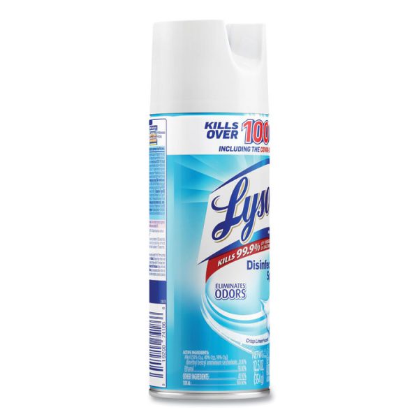 Disinfectant Spray, Crisp Linen Scent, 12.5 Oz Aerosol Spray, 12/carton - Image 4