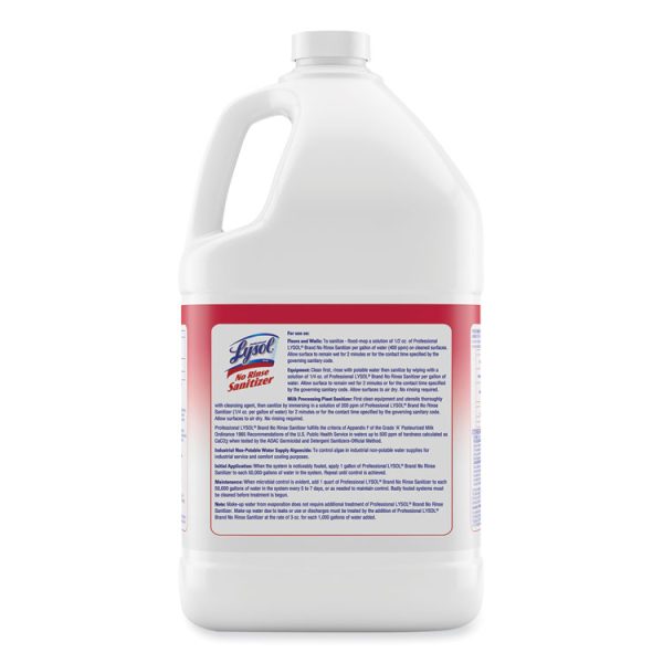 No Rinse Sanitizer Concentrate, 1 Gal Bottle, 4/carton - Image 3