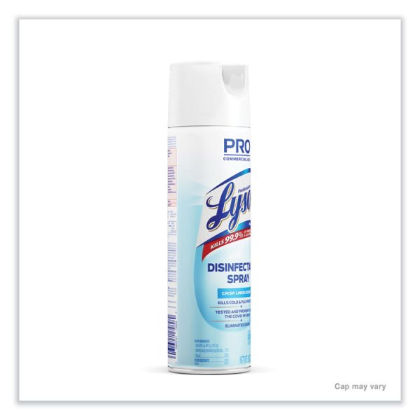 Disinfectant Spray, Crisp Linen, 19 Oz Aerosol Spray, 12/carton - Image 3