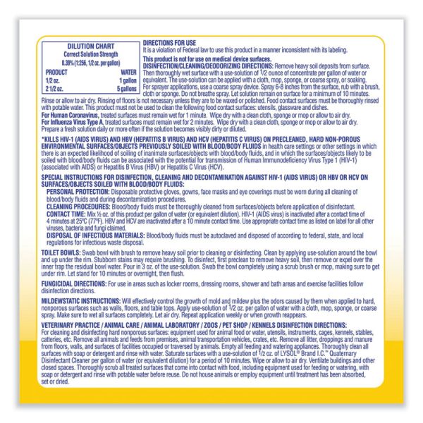 Quaternary Disinfectant Cleaner, 1gal Bottle, 4/carton - Image 4