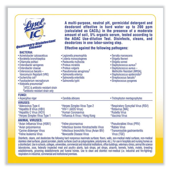 Quaternary Disinfectant Cleaner, 1gal Bottle, 4/carton - Image 3
