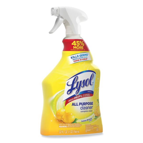 Ready-To-Use All-Purpose Cleaner, Lemon Breeze, 32 Oz Spray Bottle, 12/carton - Image 8