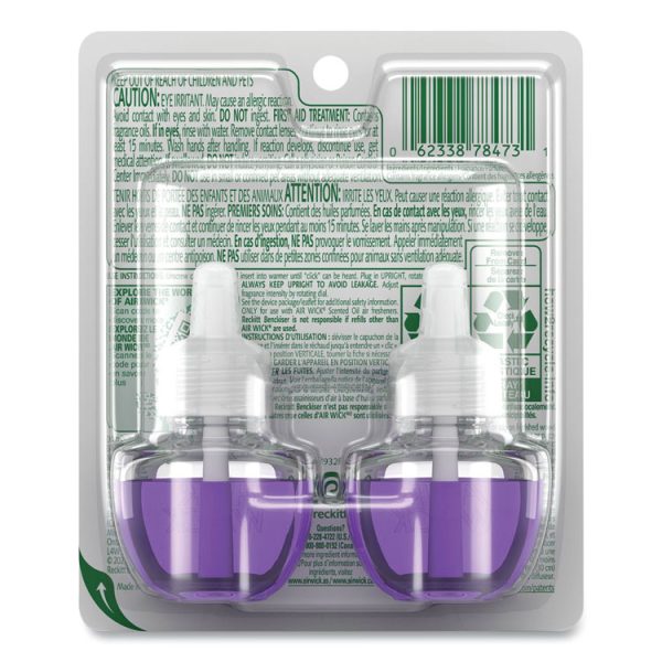 Scented Oil Refill, Lavender and Chamomile, 0.67 oz, 2/Pack, 6 Packs/Carton - Image 4