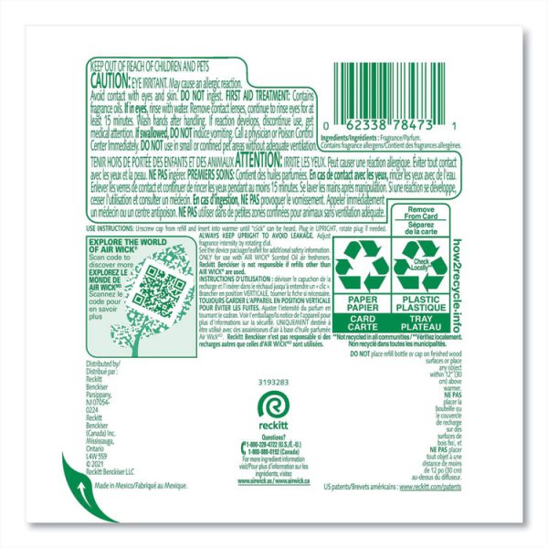 Scented Oil Refill, Lavender and Chamomile, 0.67 oz, 2/Pack, 6 Packs/Carton - Image 5