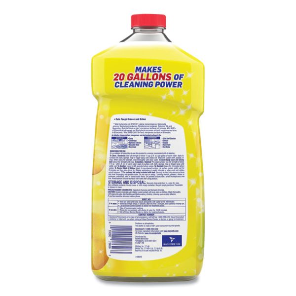 Clean And Fresh Multi-Surface Cleaner, Sparkling Lemon And Sunflower Essence, 40 Oz Bottle, 9/carton - Image 4