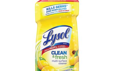 Clean And Fresh Multi-Surface Cleaner, Sparkling Lemon And Sunflower Essence, 40 Oz Bottle, 9/carton