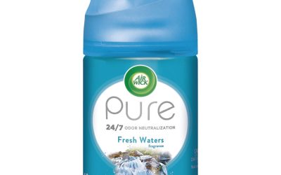 Freshmatic Ultra Automatic Spray Refill, Fresh Waters, 5.89 Oz Aerosol Spray, 6/carton