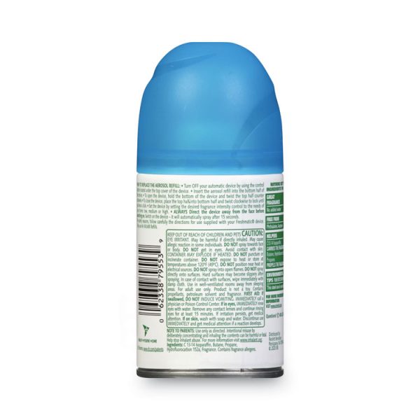 Freshmatic Ultra Automatic Spray Refill, Fresh Waters, 5.89 Oz Aerosol Spray, 6/carton - Image 2