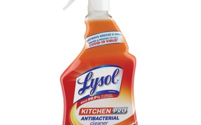 Kitchen Pro Antibacterial Cleaner, Citrus Scent, 22 Oz Spray Bottle, 9/carton