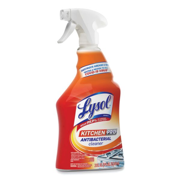 Kitchen Pro Antibacterial Cleaner, Citrus Scent, 22 Oz Spray Bottle, 9/carton - Image 4