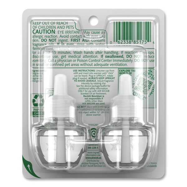 Scented Oil Refill, Fresh Waters, 0.67 Oz, 2/pack, 6 Pack/carton - Image 4