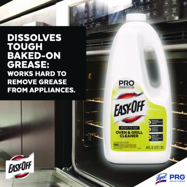 Ready-to-Use Oven and Grill Cleaner, Liquid, 2 qt Bottle, 6/Carton - Image 6