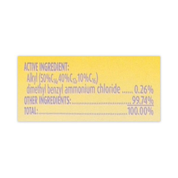 Dual Action Disinfecting Wipes, 1-Ply, 7 x 7.5, Citrus, White/Purple, 35/Canister, 12 Canisters/Carton - Image 3