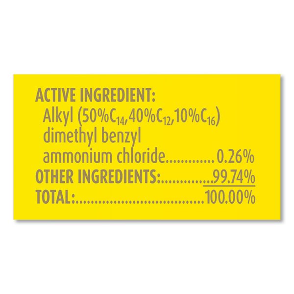 Disinfecting Wipes, 1-Ply, 7 x 7.25, Lemon and Lime Blossom, White, 35 Wipes/Canister, 12 Canisters/Carton - Image 9