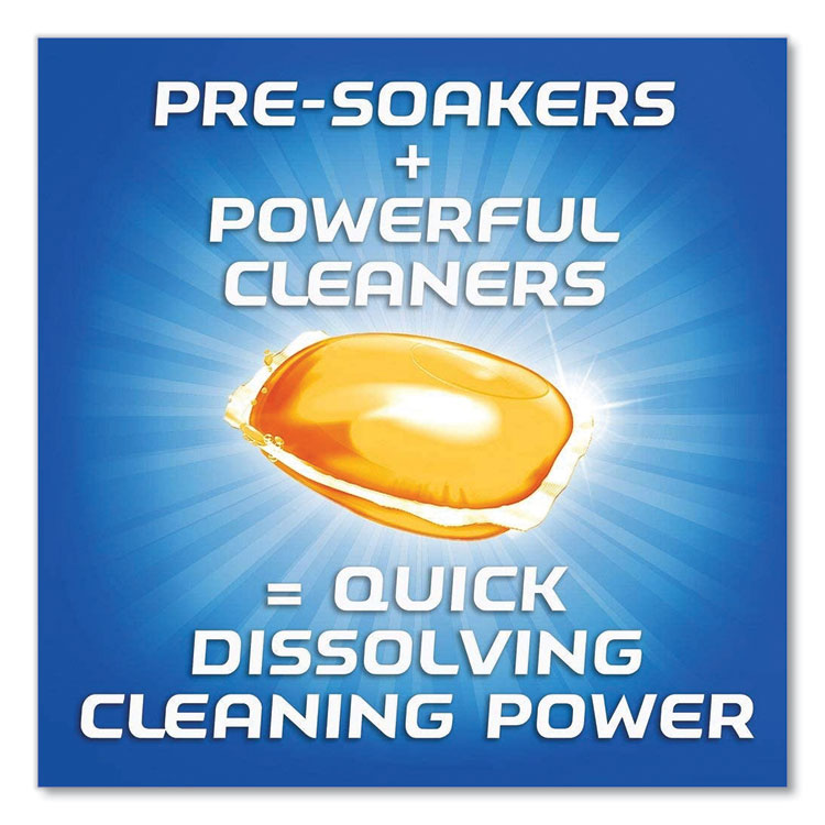 Dish Detergent Gelpacs, Orange Scent, 54/box, 4 Boxes/carton - Image 4