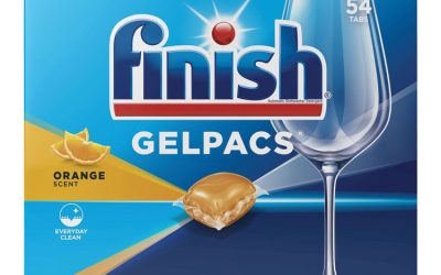 Dish Detergent Gelpacs, Orange Scent, 54/box, 4 Boxes/carton