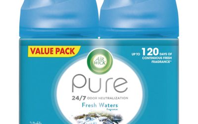 Freshmatic Ultra Spray Refill, Fresh Waters, 5.89 Oz Aerosol Spray, 2/pack 3 Packs/carton