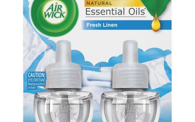 Scented Oil Twin Refill, Fresh Linen, 0.67 Oz, 2/pack, 6/carton