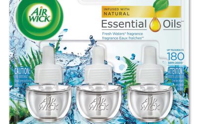 Scented Oil Refill, Fresh Waters, 0.67 Oz, 3/pack, 6 Packs/carton