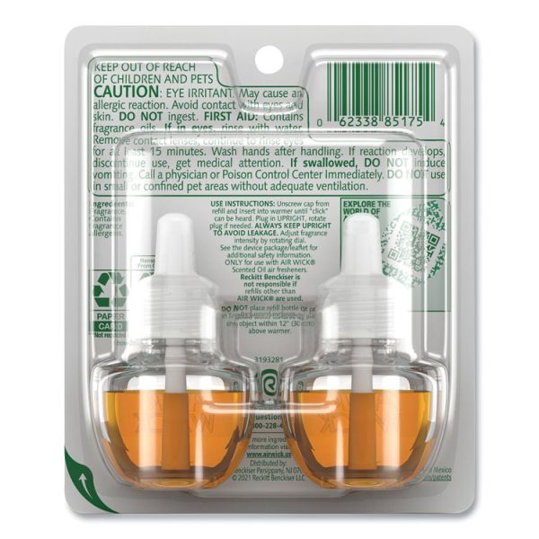 Scented Oil Twin Refill, Hawai'i Exotic Papaya/Hibiscus Flower, 0.67 oz, 2/Pack, 6 Packs/Carton - Image 4