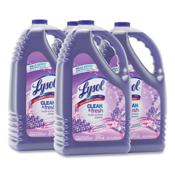 Clean And Fresh Multi-Surface Cleaner, Lavender And Orchid Essence, 144 Oz Bottle, 4/carton - Image 2