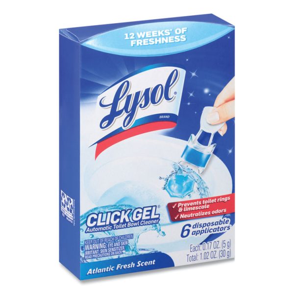 Click Gel Automatic Toilet Bowl Cleaner, Ocean Fresh, 6/box, 4 Boxes/carton - Image 4