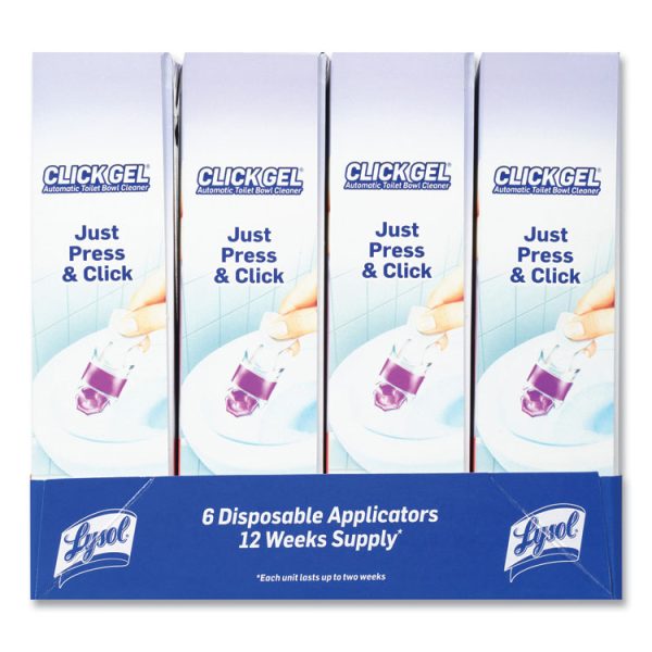 Click Gel Automatic Toilet Bowl Cleaner, Lavender Fields, 6/box, 4 Boxes/carton - Image 6