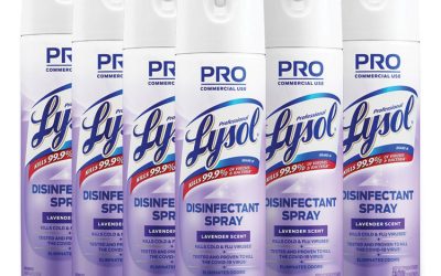 Disinfectant Spray, Lavender, 19 Oz Aerosol Spray, 12/carton