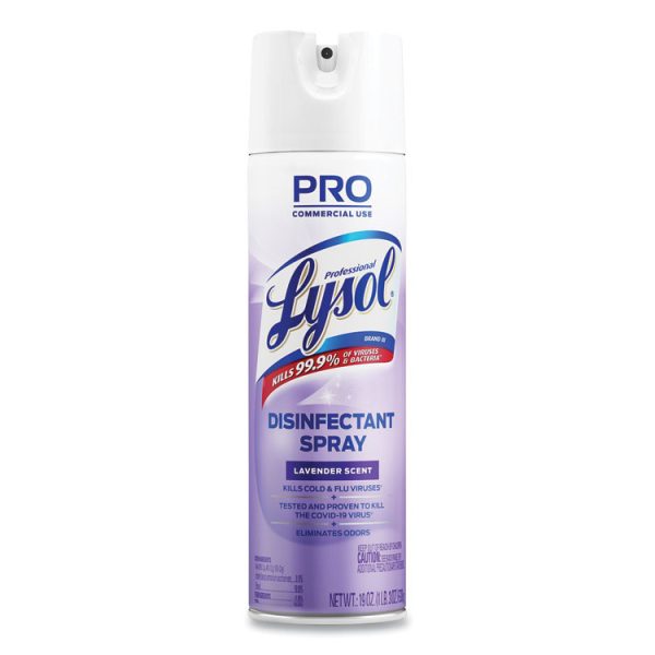 Disinfectant Spray, Lavender, 19 Oz Aerosol Spray, 12/carton - Image 2