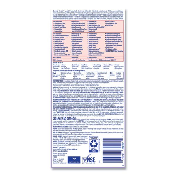 Disinfectant Spray, Lavender, 19 Oz Aerosol Spray, 12/carton - Image 5